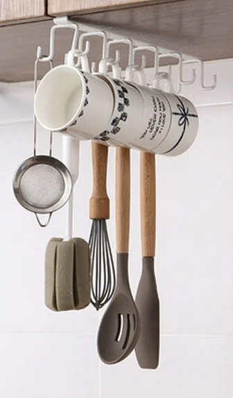 Wall Mounted Knife Spoon Storage Holder Rack Wall Mounted Kitchen Gadgets Expandable Stainless Steel