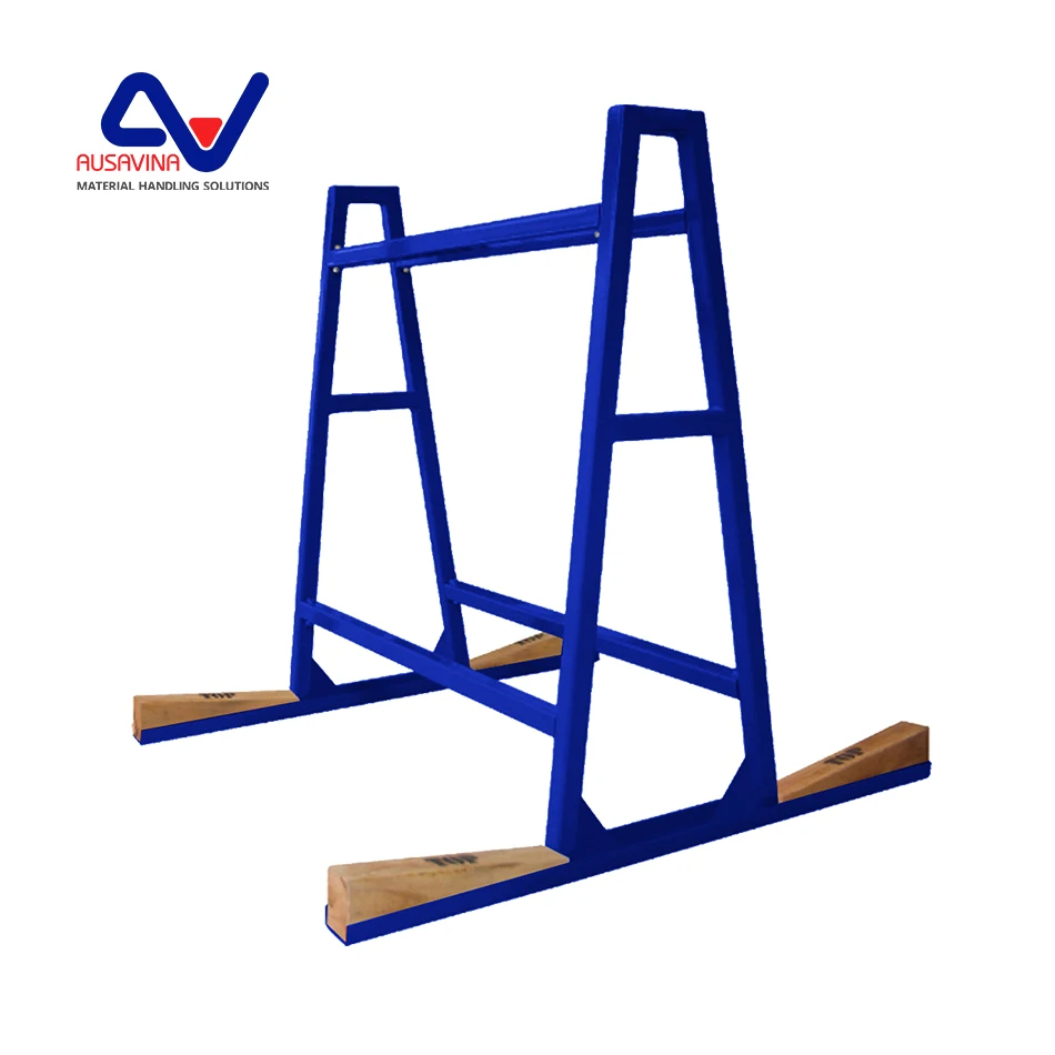 Ausavina Dark Blue Heavy Duty Truck A-Frame Warehouse equipment compact and portable space-saving A-frame storage rack TAF06