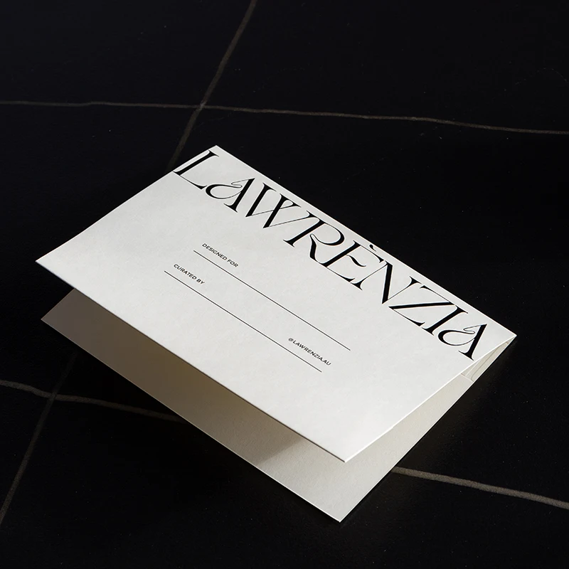 Custom stylish embossed cards texture paper wedding invitation folding cards black foil printing wedding menu card