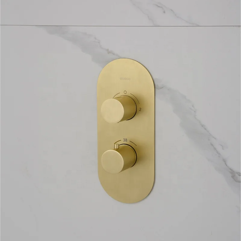 Luxurious wall-mounted rainfall  and water saving concealed  thermostatic shower mixer set