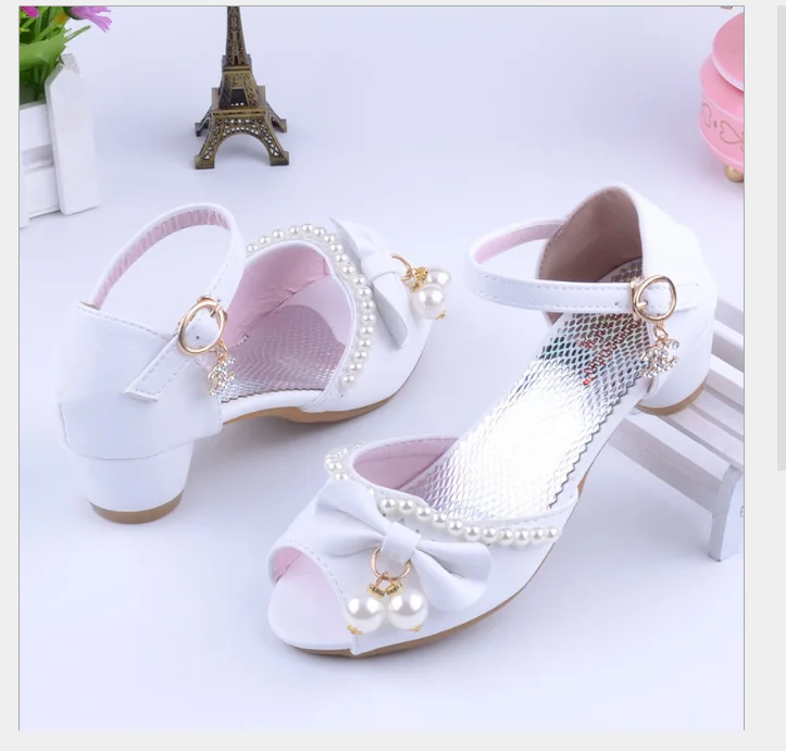009 модная блестящая Свадебная обувь для подружек невесты для маленьких девочек модная детская Классическая обувь