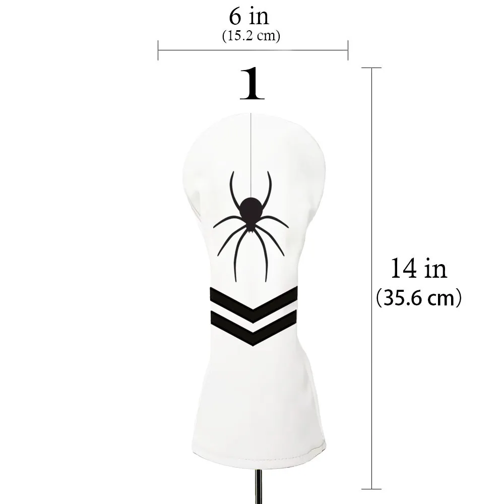 Most Popular Spider Golf Driver Hybrid Head Cover OEM Golf Club Cover Set Fairway Wood Premium PU Leather Malbon Golf Head Cover