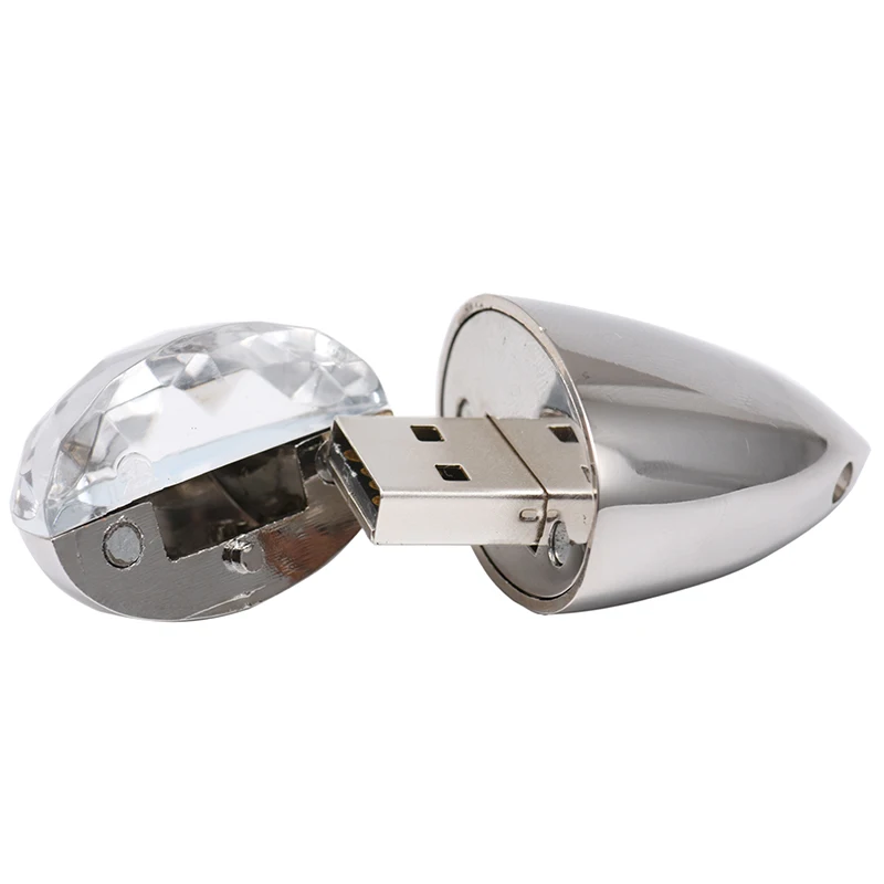 Crystal Diamond Love Heart With Chain Usb Flash Drive Pendrive 4gb 8gb 32gb 128gb Crystal Necklace Pendrive