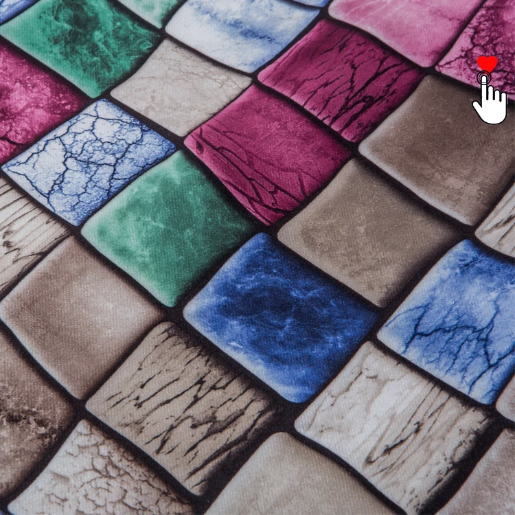 Free Sample fashion printing pattern 100% polyester ultrasonic quilted digital hand block printing fabric