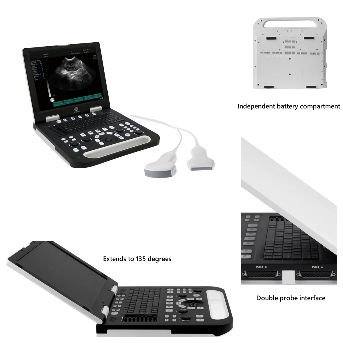 Ultrasound Doppler Tablet Ecografos Ultrasonido Scanner 4d Portable Eco Ultrasound Machine for Human