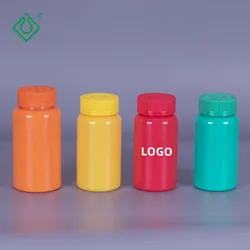 Custom health care 300ml empty round pet plastic 150ml pet  pharmaceutical medicine pill bottles  with screw cap