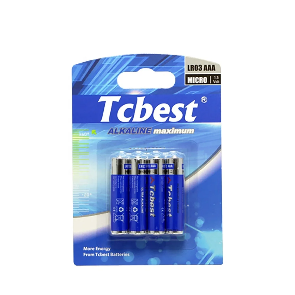 1.5v 140mins Super Alkaline Battery LR03 Battery Size AAA Battery