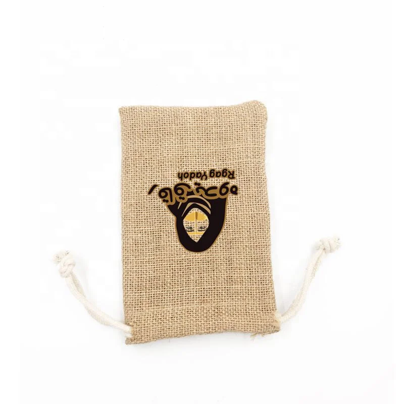 
Linen Hessian Bag Jute Sack Pouch for Coffee Cocoa / Coffee Tea Beans Hemp Pouch 