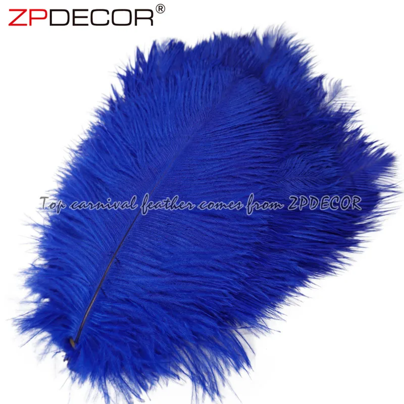  ZPDECOR оптовая продажа дешевых размеров 25-30 см крашеных страусиных перьев для дизайна