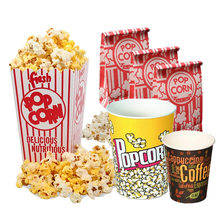 Wholesale Custom Printed 3d Mini Size Boxes For Cinema Party Pink Favor Disposable Chicken Popcorn Packaging Paper Box