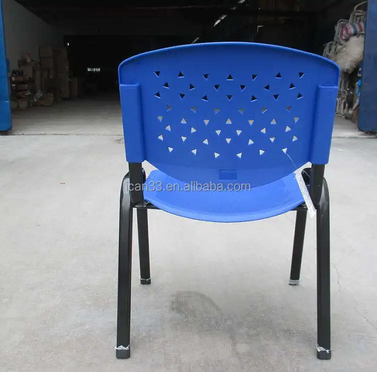 Classic Blue Durable Stacking Plastic School Student Chair PP Arm Chairs For School