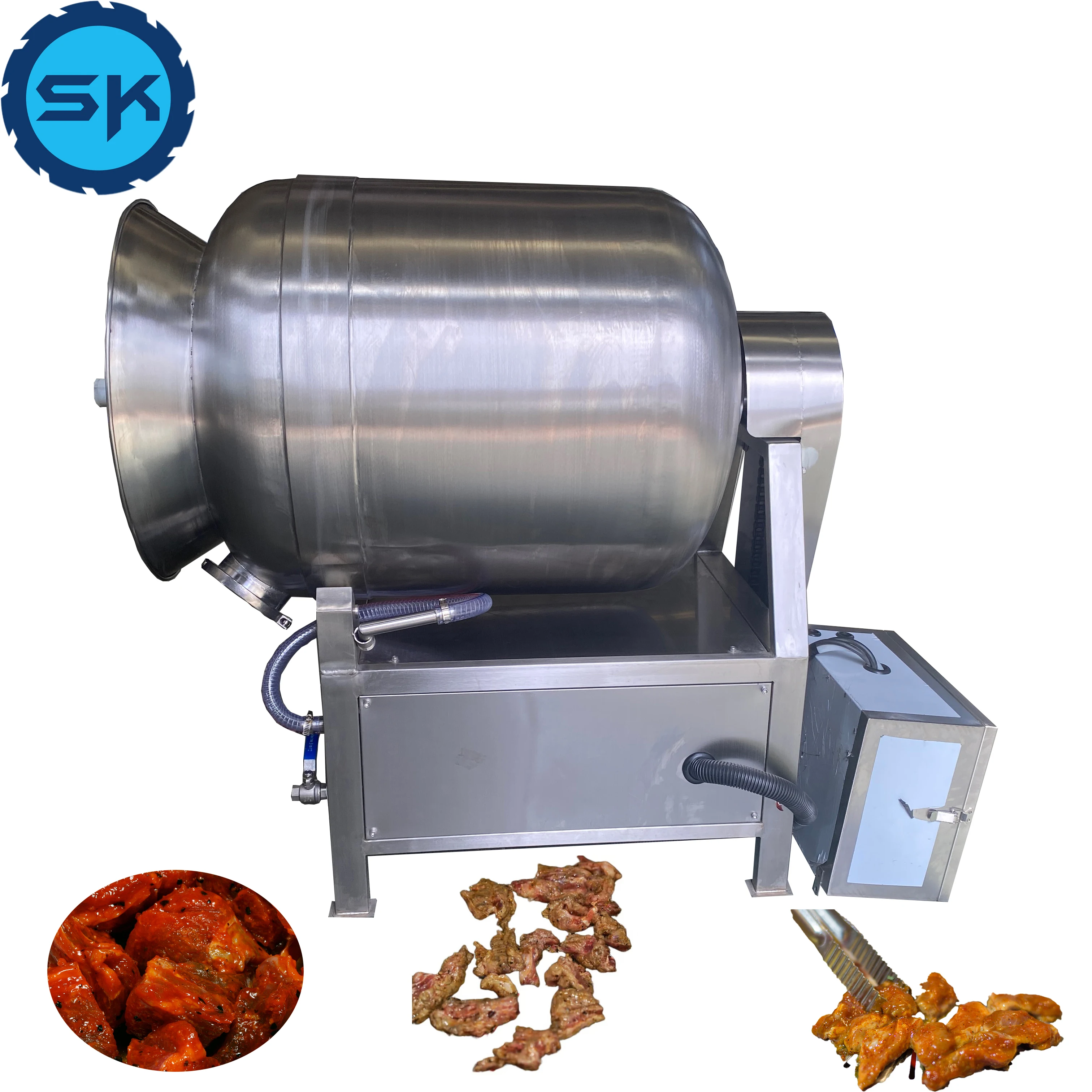 Industrial High Capacity 100 300 500 1000 Marinating Processing Meat Vacuum Tumbler Equipment
