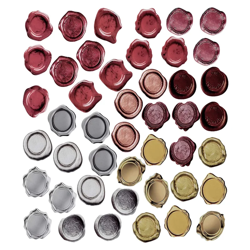 Eacajess decorative stamp envelope self adhesive wax seals