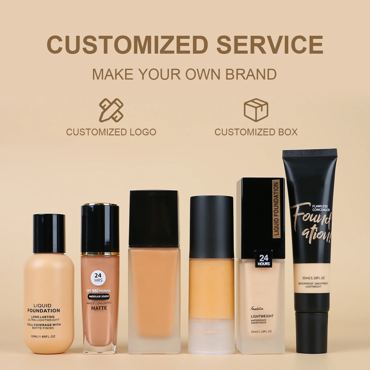 long lasting high quality make up cream private label full coverage waterproof and matte makeup liquid foundation