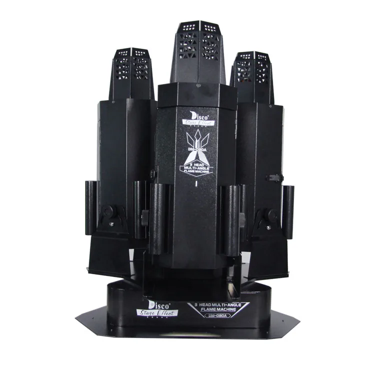 3 heads fire machine triple flame projector with safe channels dmx control for celebration dj wedding party stage disco effects