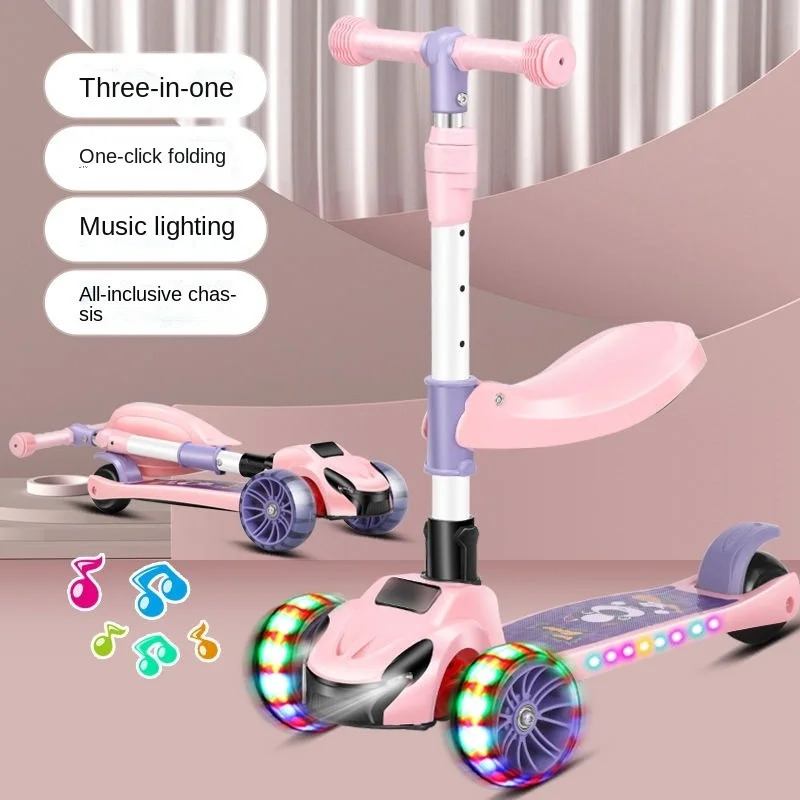 Factory direct hot sale kids scooter/3 wheel scooter kids with light /scooter