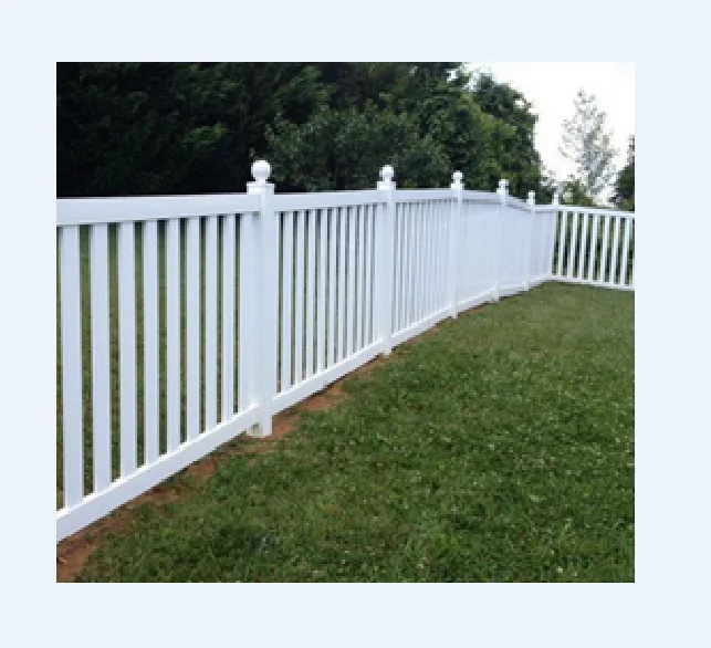 Easily Assembled PVC Plastic White Picket Fence For Sale