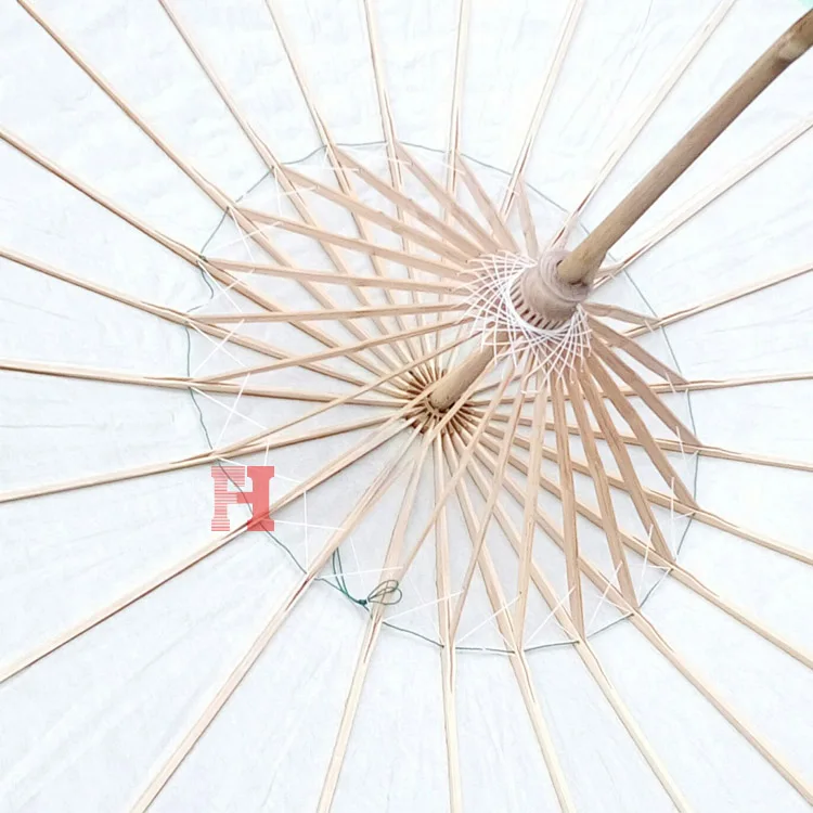 Bamboo Beautiful Diy Custom Handmade Oil Drawing Paper Umbrella For Decoration