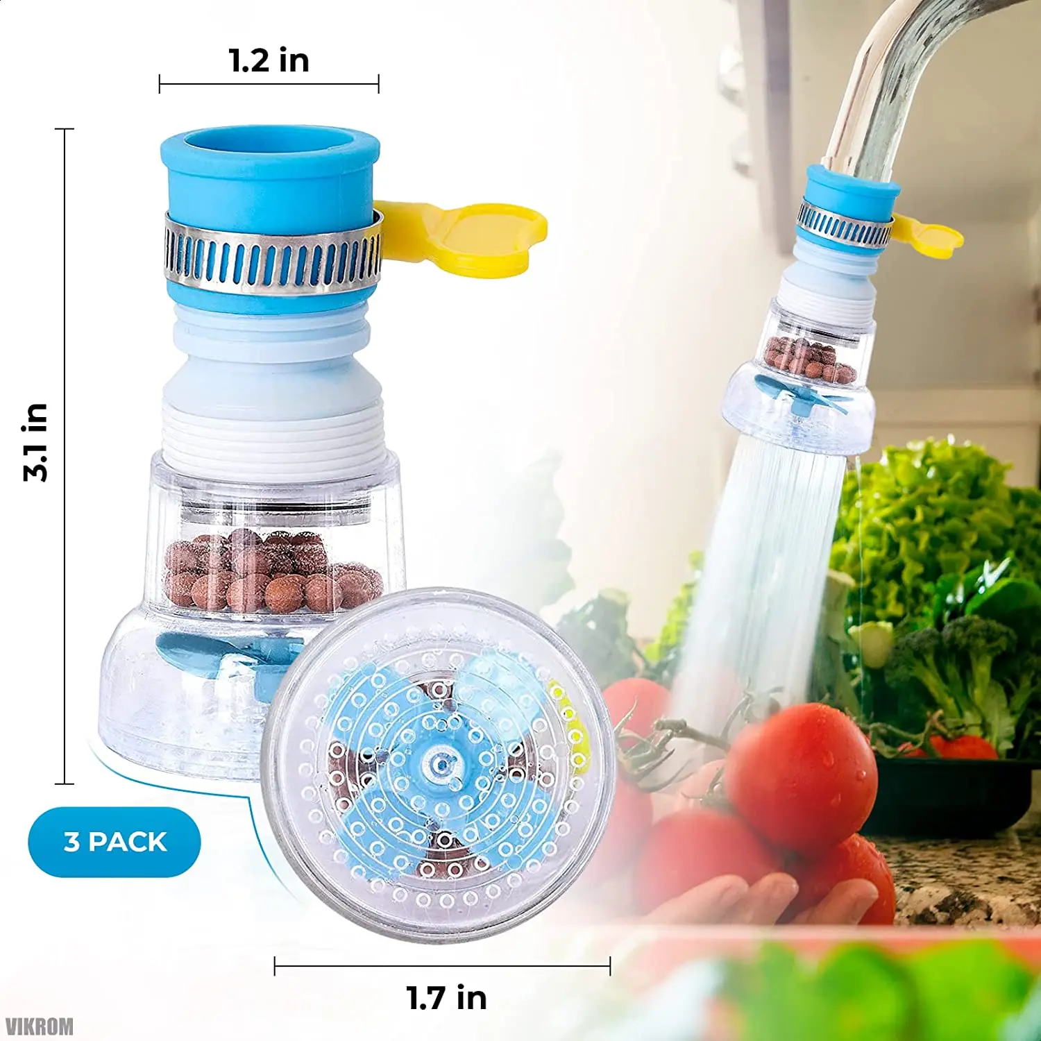 Domestic hot sale activated carbon hanging faucet water filter