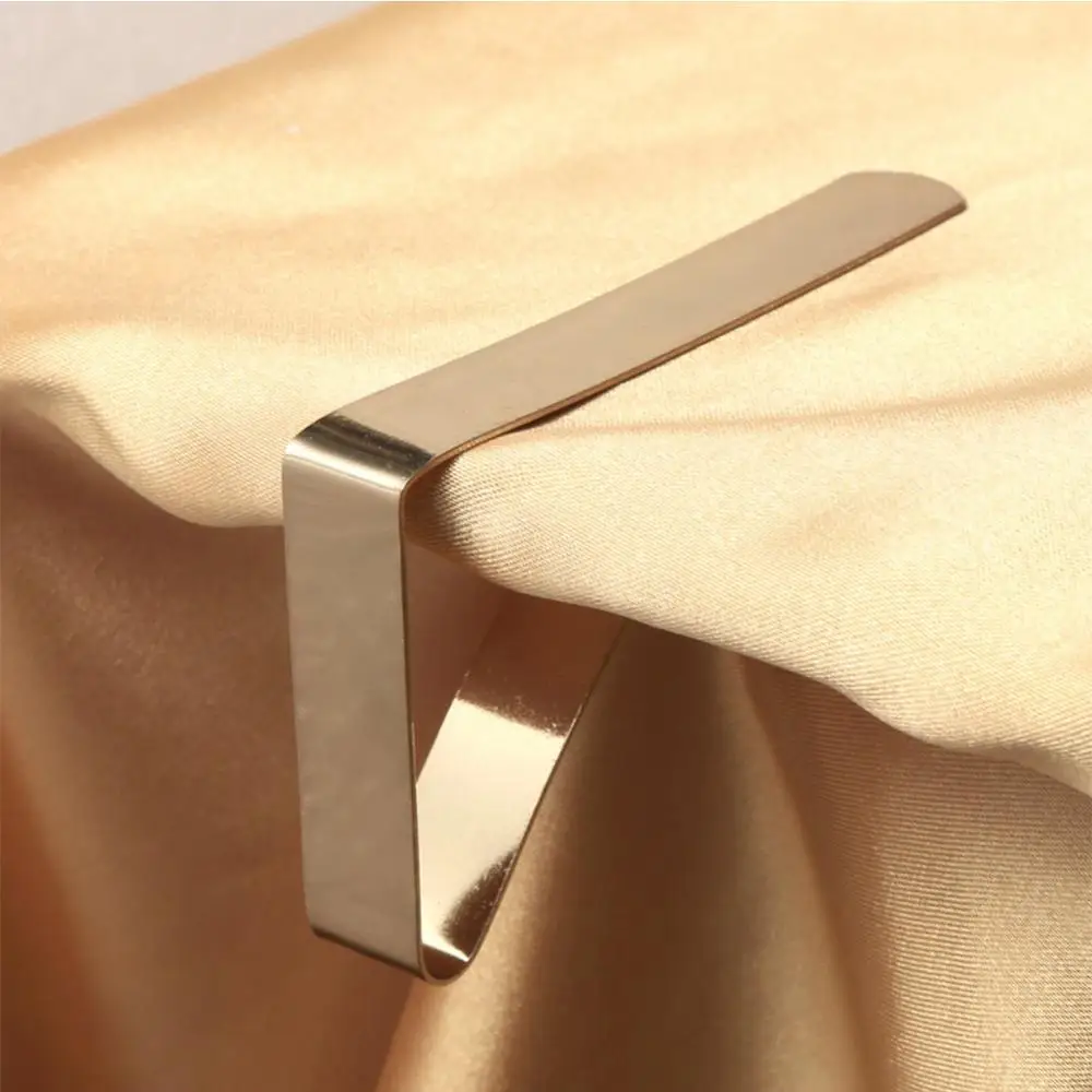 
Amazon Hot Sale Manufacturer Picnic SS Metal Stainless steel Cover Tablecloth Clamps Kitchen Table Cloth Clips 