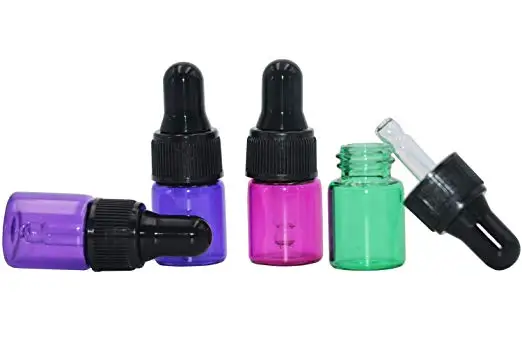 in stock 1ml 2ml 3ml 5ml frosted clear glass dropper bottle mini sample tester bottle glass vial with rose gold dropper cap