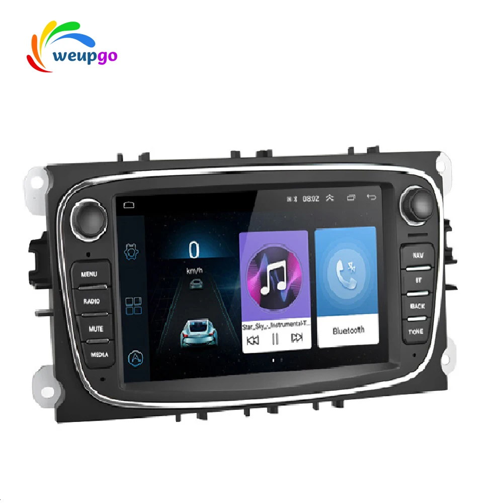 Weupgo Android Car Radio Autoradio 7' GPS Focus Car Multimedia Stereo WIFI BT for Ford/Focus/Mondeo/C-MAX/S-MAX/Galaxy II/Kuga