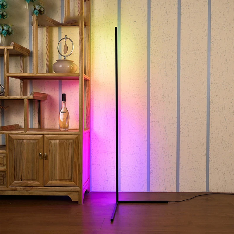  Прямая поставка напольная лампа для гостиной угловая Светодиодная rgb arc в скандинавском стиле спальни отеля современная со