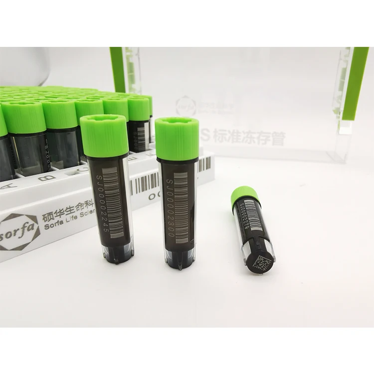 Transparent External Thread Self Standing Test Tube 5ml Cryogenic Vial Cryovial Cryo Tubes