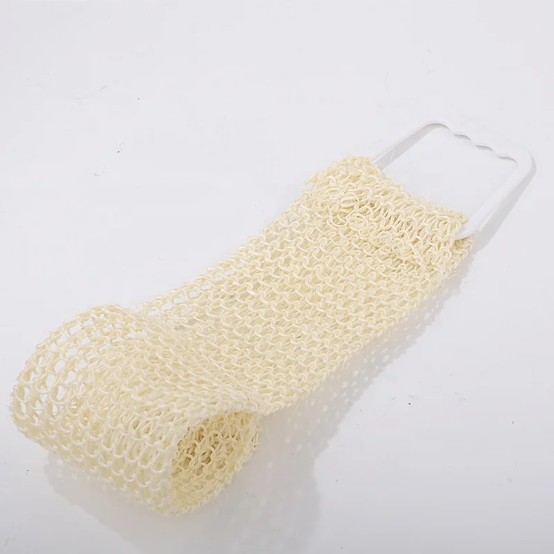 Natural Body Cleaning Brush Strip Belt Bath Dual Side Back Loofah Sponge Body Shower Back