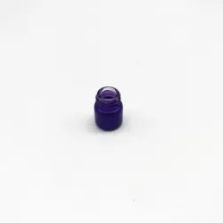 1 dram 4ml empty cobalt blue glass essential oil sample vials with nature orifice reducer and Black Lid