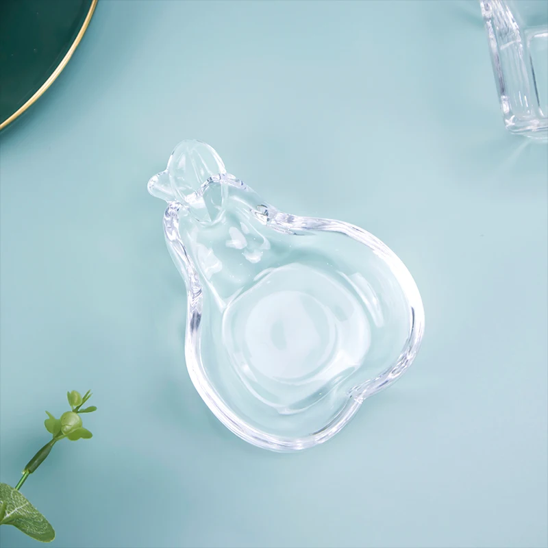 Factory Wholesale Customization Dessert Serving Crystal Clear Glass Dish Plate