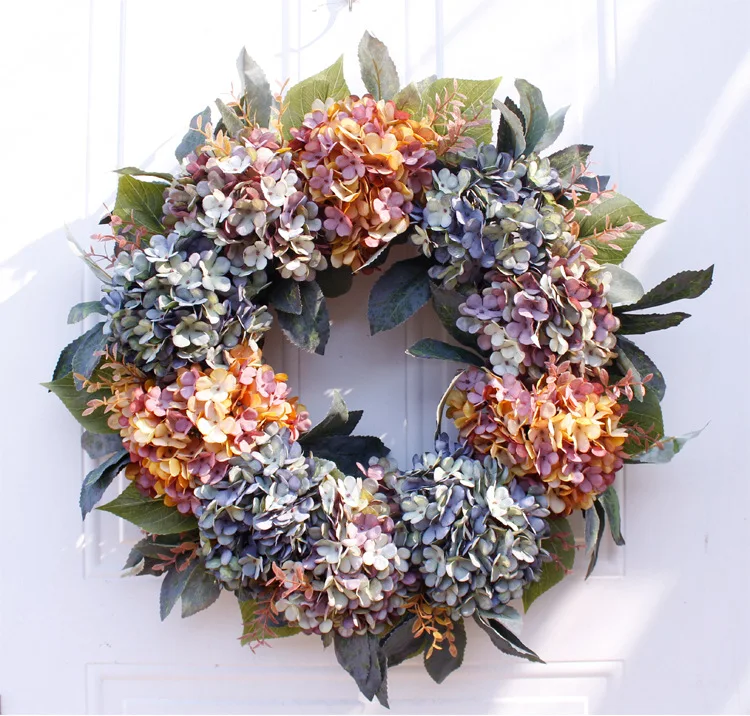 Artificial Rose Flower Wreath Decorative Flowers Wreaths Beautiful Artificial Flower Wreath For Decoration