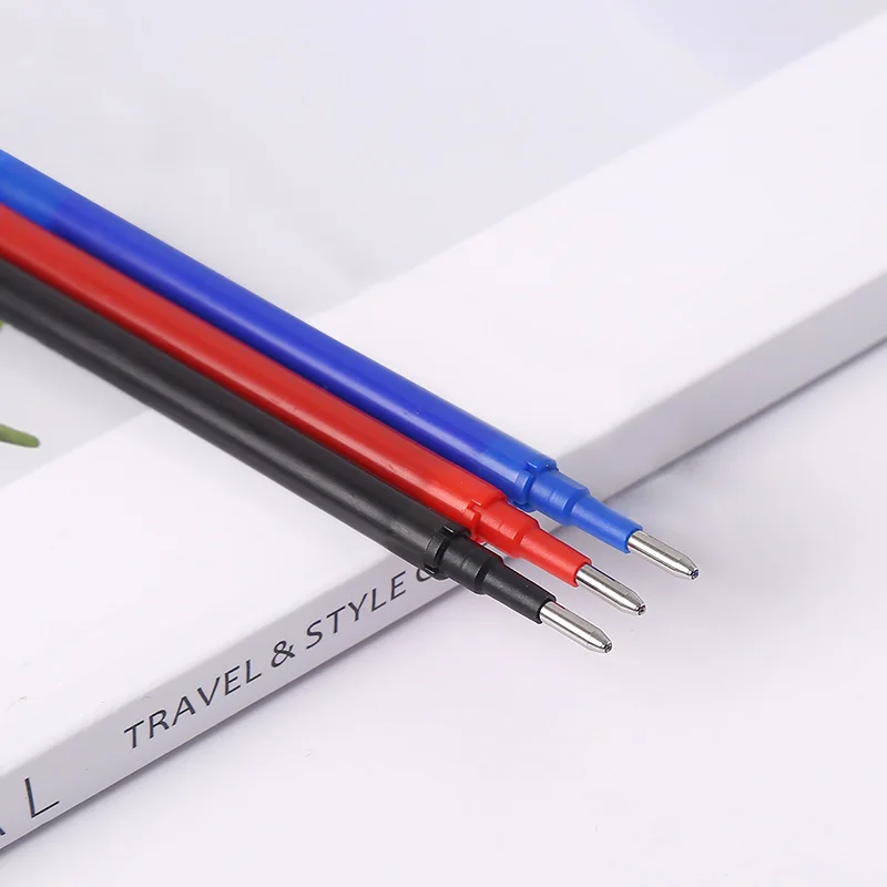 2023 Newest 0.7mm Colored Non-toxic Heat Erasable Gel Ink Pen Refill For School And Office
