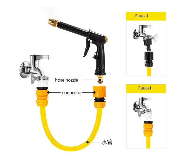 Professional Manufacturer New Plastic Household Watering  Garden  Household Garden Water Gun