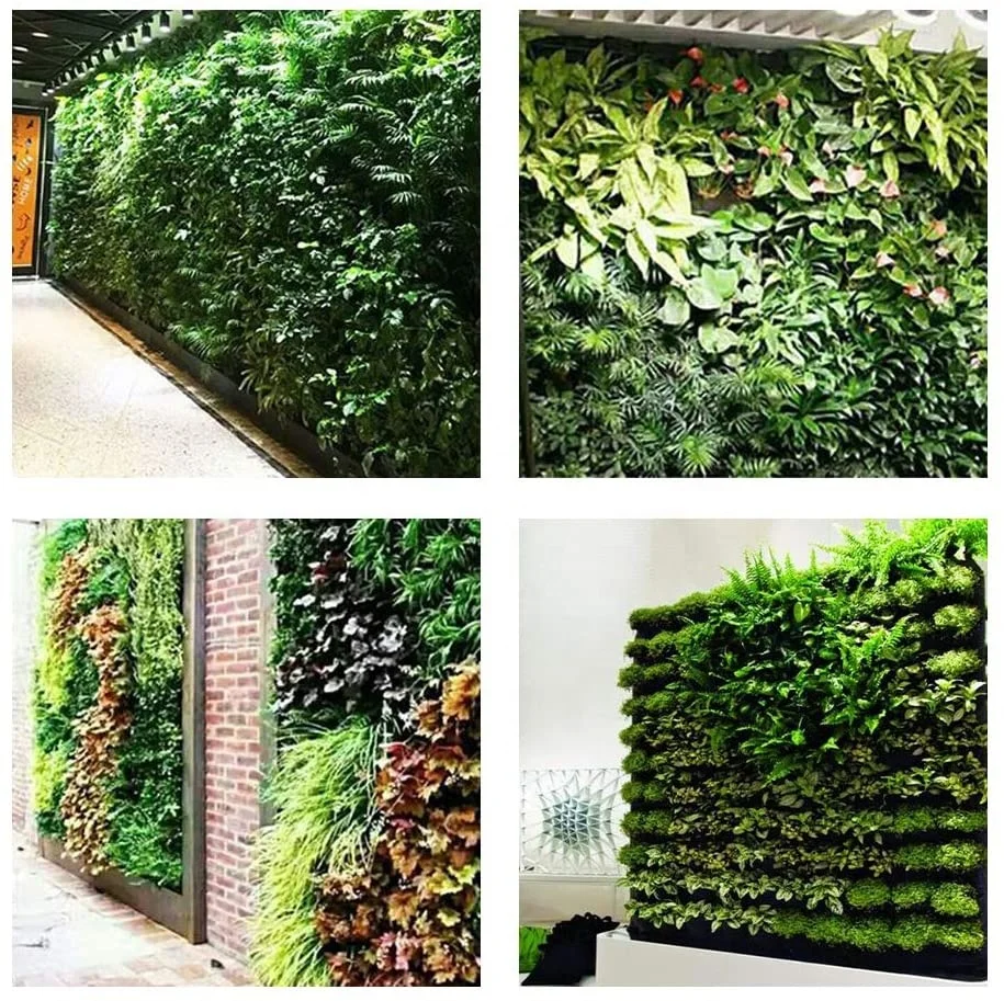 Felt hanging planter bags 49 pockets hanging vertical wall planter planting grow bags for indoor and outdoor