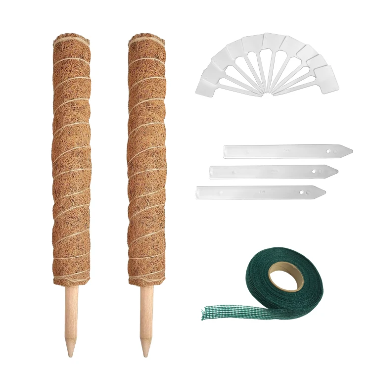 Coconut Palm Coir Moss Stick Totem Pole Coco Coir Totem Pole Plant Support Extension Climbing Indoor Plants Creepers