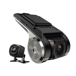 USB high definition dash cam for Android central control car dash cam DVR  Dual lens