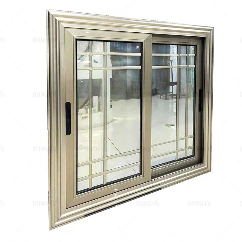 Florida hurricane-resistant impact glass windows and horizontal sliding windows for house School pvc/upvc window