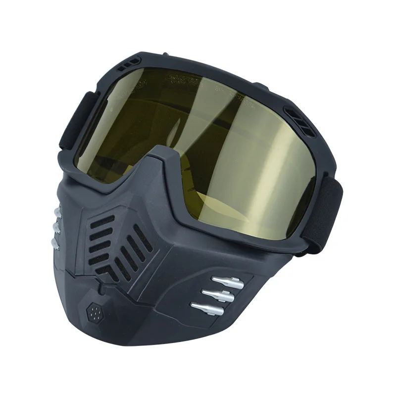 Windproof Sports Riding Snow HD Snowmobile Riding Motocross Mask Glasses Full Face Motorcycle Helmets Snowboard Ski Goggles