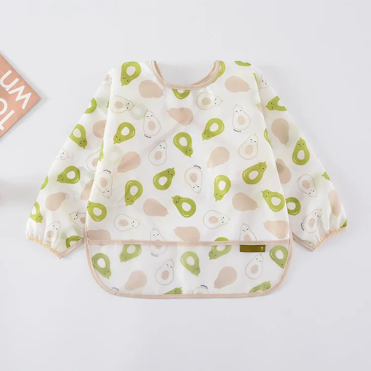 
Easy wash polyester baby long sleeve bib 