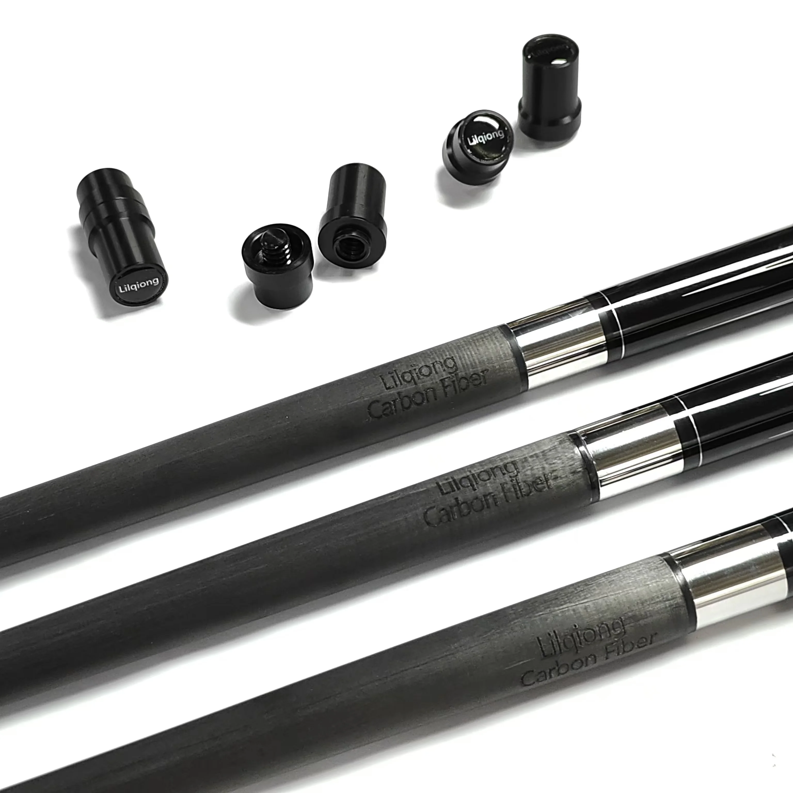 Hot Sell Superior Quality  58' 1/2-pc Billiard Pool Cue with Carbon Fiber Forearm/Uni-Lock Joint and with Extension