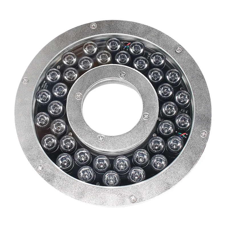 Погружной подводный светодиодный фонтан из нержавеющей стали, IP68, 316L, DMX512, RGB, RGBW