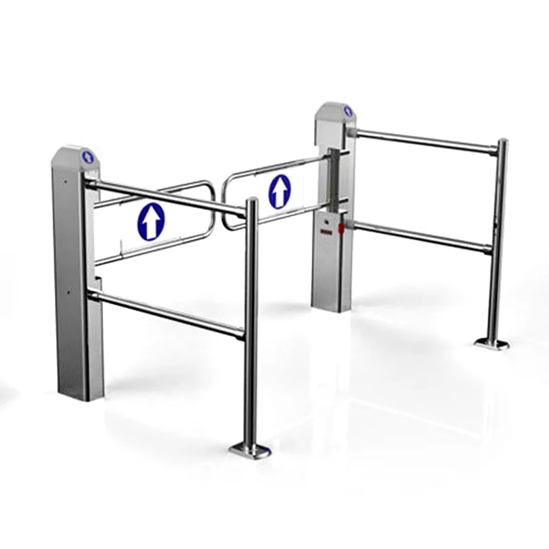 Supermarket Entrance Gates Stainless Steel Security Access System Entrance And Exit Gates