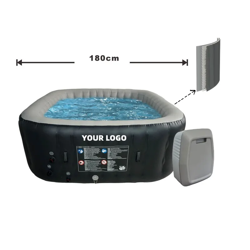 Factory hot sale hot tub massage inflatable 6 person 180 inflatable hot tub 220v