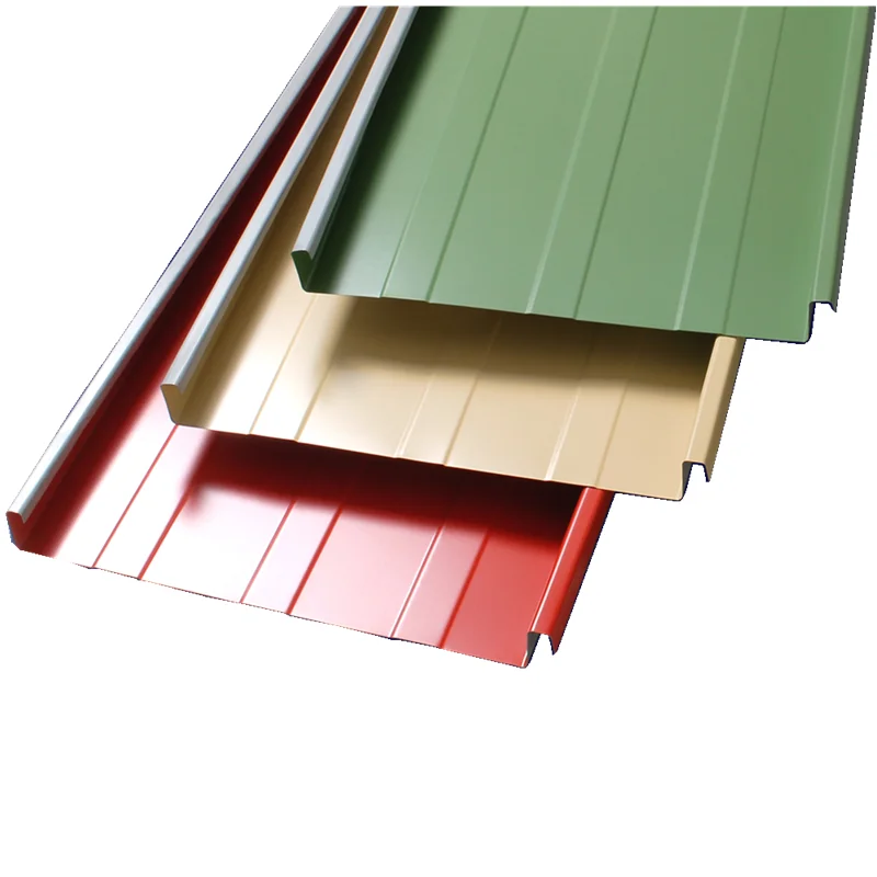 SX-KR-18 standing seam metal  roof tile zinc-plate steel coil workroom roof construction machine