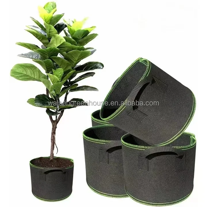 3/5/10/15/20/25/30 Planter Grow Bag Tree Seeding Pot Fruit Fabric Plant Pots Flower Pot 100 Gallon Grow Bags for Planting
