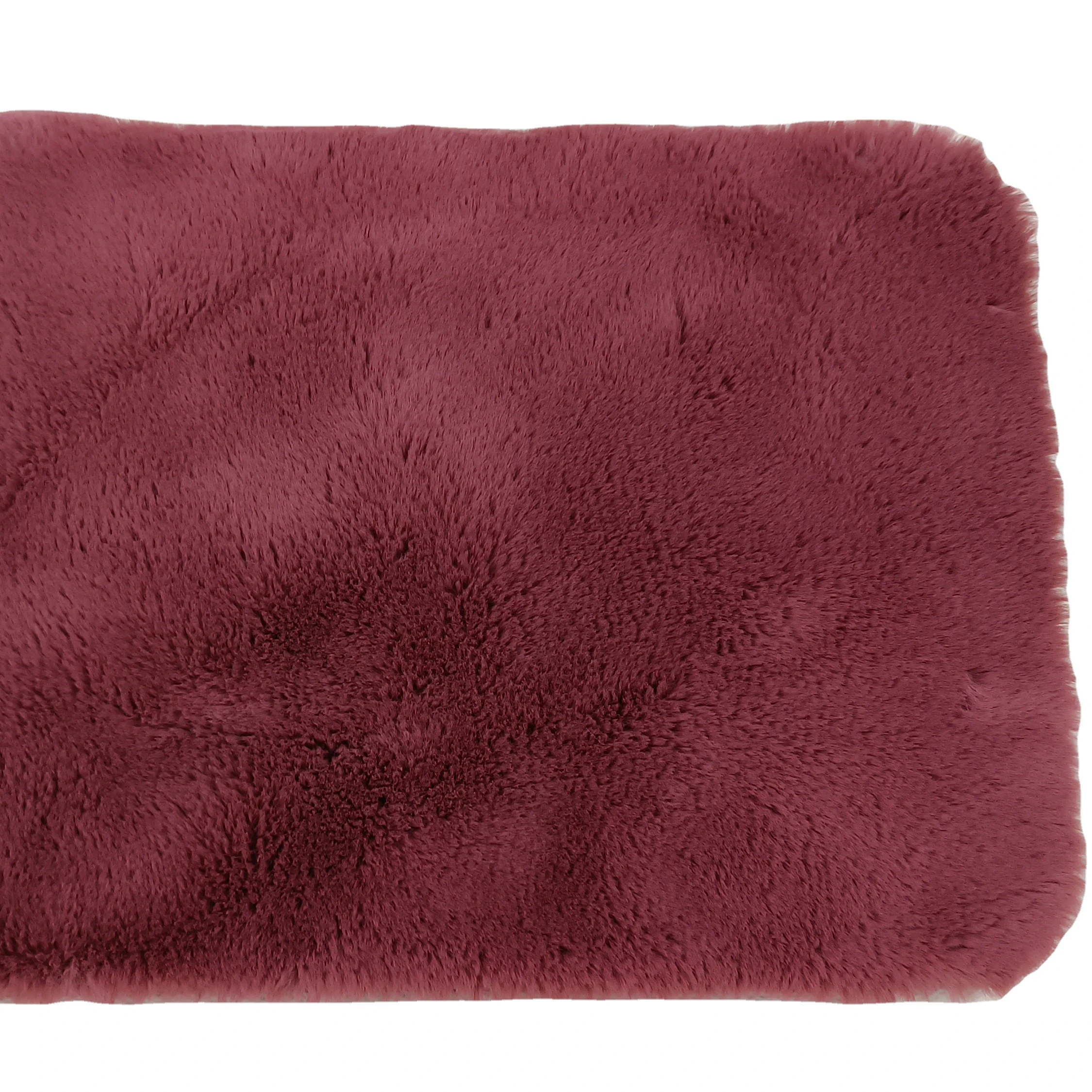 Circular carpet bedroom bed  modern simple room rabbit fur mat