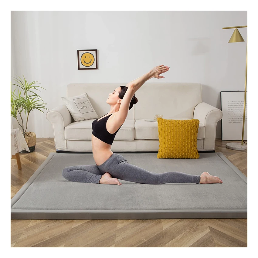 2024 Hot Sell Japanese Yoga Tatami Baby Crawling Memory Foam Mat Area Rug Carpet for Home
