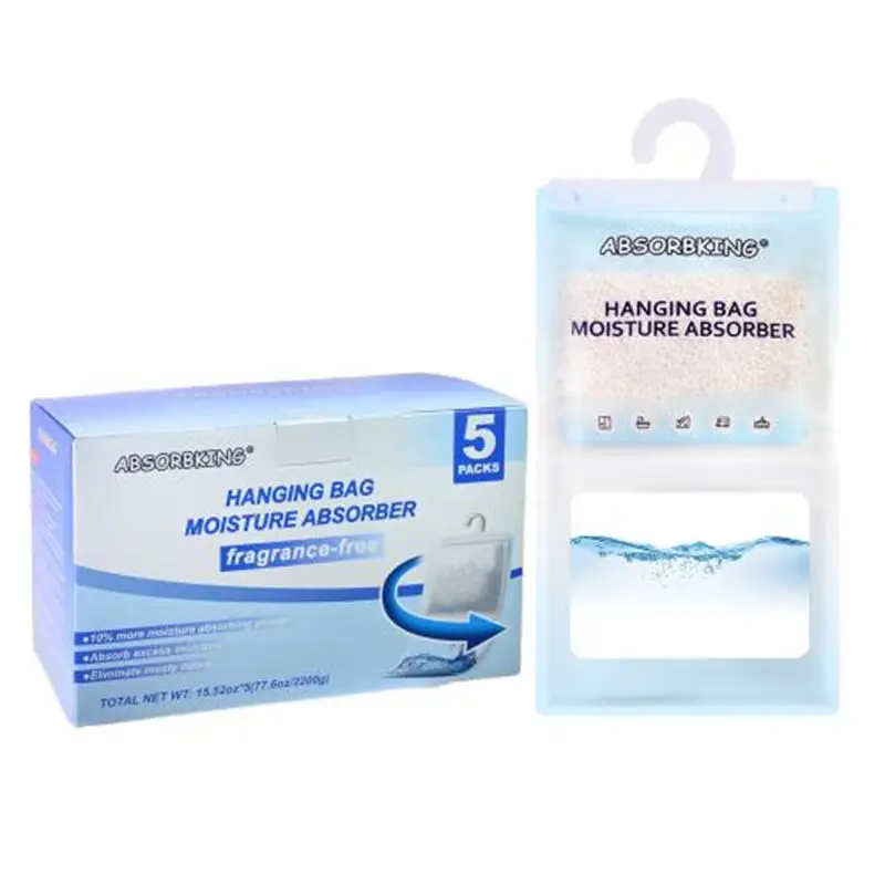 useful household small and light wardrobe bag silica gel Desiccant Bag For Small Space 5g*60bag