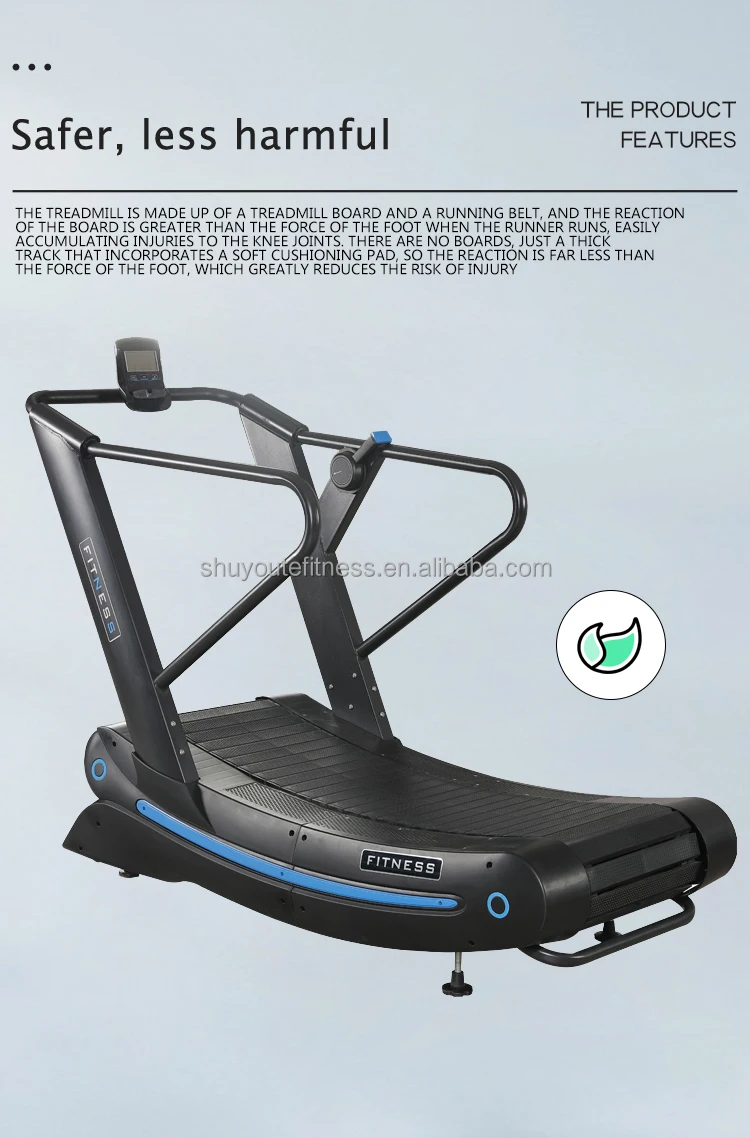 Shuyou Te Hot Selling Commercial Gym Equipment Treadmill Unpowered Curved Treadmill Exercise Runner Machine